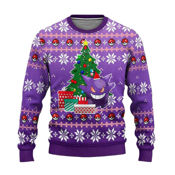 Pokemon Gengar Anime Ugly Christmas Sweater Xmas Gift ? Usalast