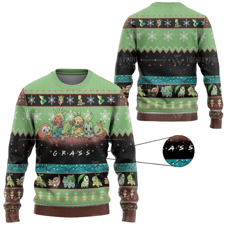 Pokemon Grass Imitation Ugly Sweater And Sweater ? Usalast