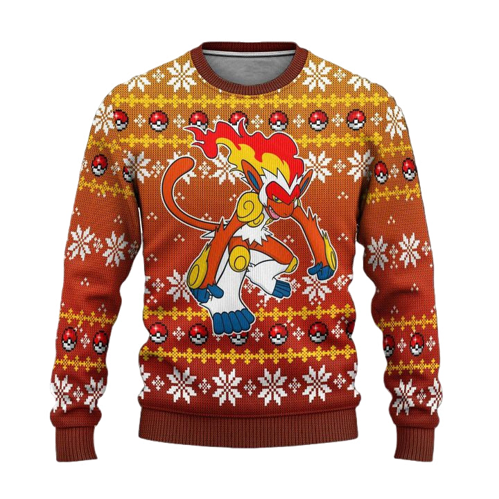 Pokemon Infernape Anime Ugly Christmas Sweater Xmas Gift ? Usalast
