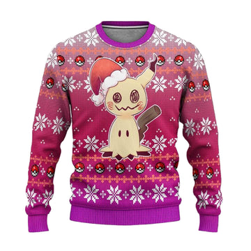 Pokemon Mimikyu Anime Ugly Christmas Sweater Xmas Gift ? Usalast