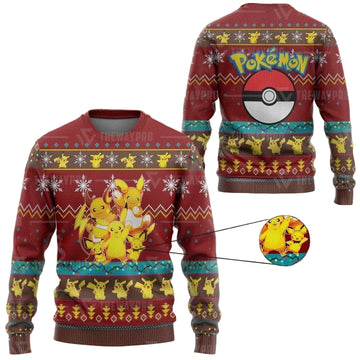 Pokemon Pika Pika Imitation Ugly Sweater And Sweater ? Usalast