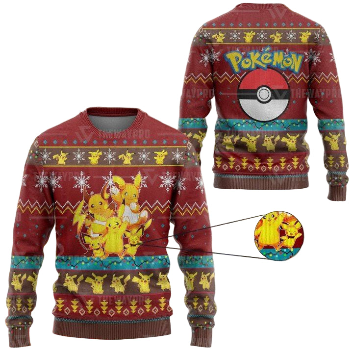 Pokemon Pika Pika Imitation Ugly Sweater And Sweater ? Usalast