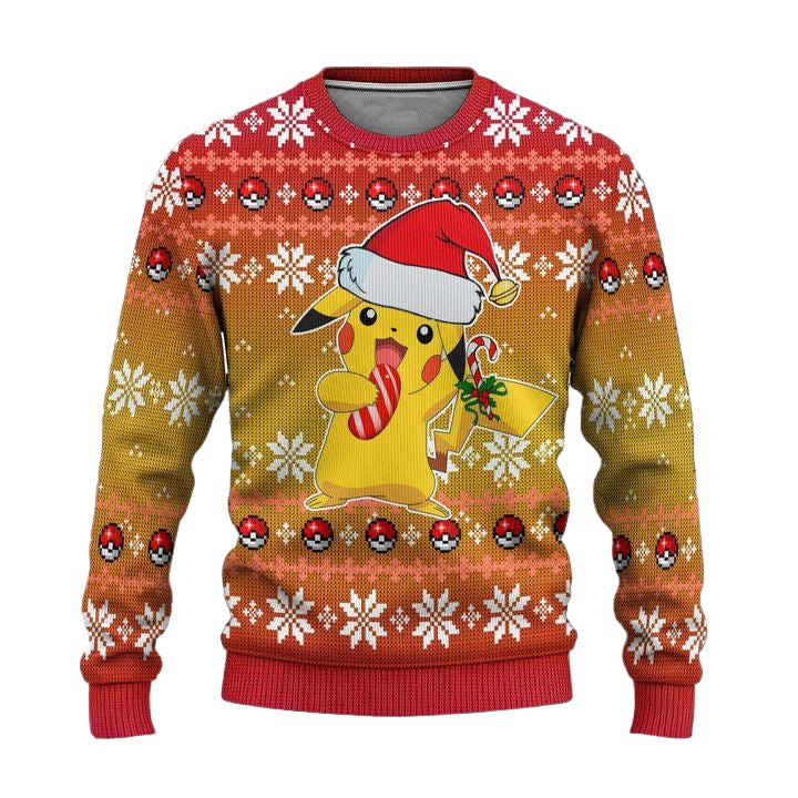 Pokemon Pikachu Anime Ugly Christmas Sweater Xmas Gift ? Usalast