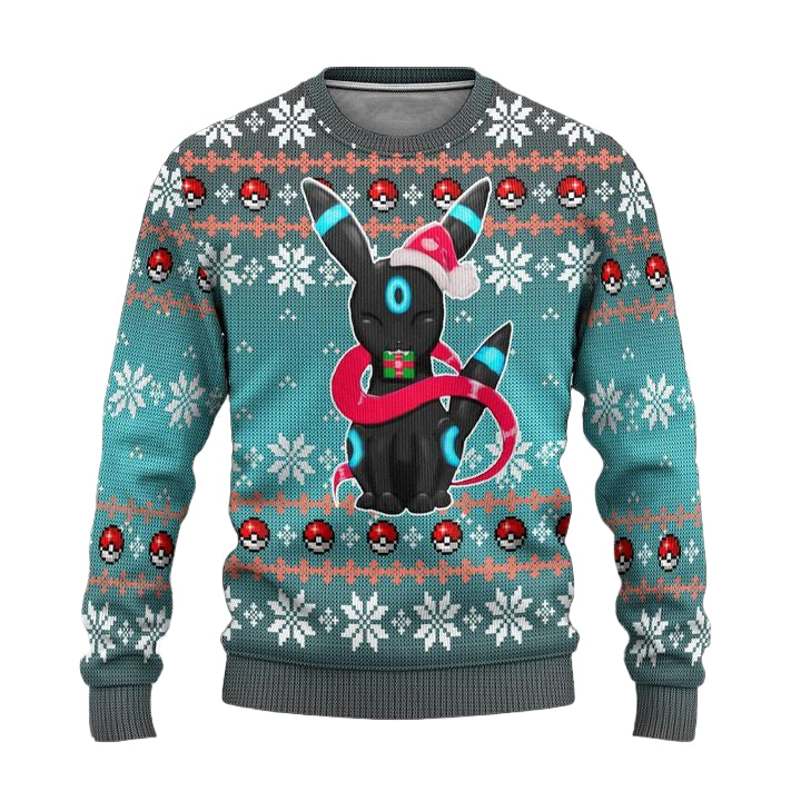 Pokemon Umbreon Anime Ugly Christmas Sweater Xmas Gift ? Usalast