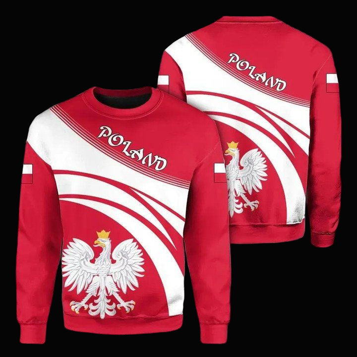 Poland Coat Of Arms Sweater Cricket Style J5W ? Usalast