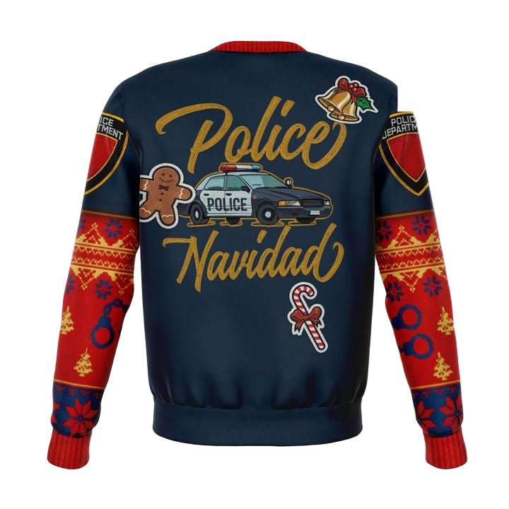 Police Navidad Xmas Police Officer Cops 3d Ugly Christmas Sweater ? Usalast