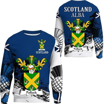 Pollock Scottish Family Crest Scotland Special Sweater A7 ? Usalast