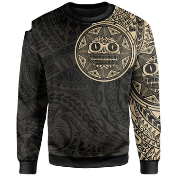 Polynesian ? Tribal Sun Tattoo Style Sweater Knitted Long-Sleeved Sweater A7 ? Usalast