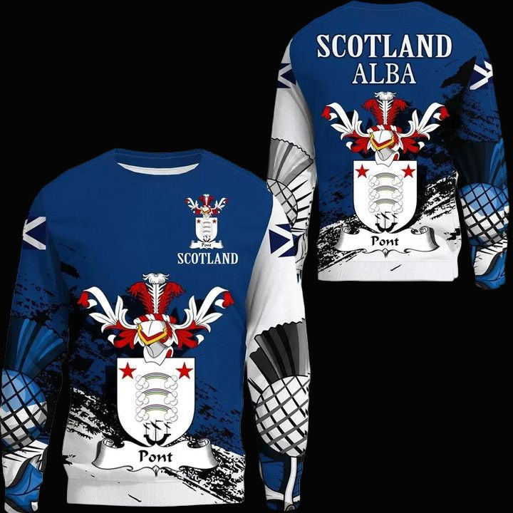 Pont Scottish Family Crest Scotland Special Sweater A7 ? Usalast