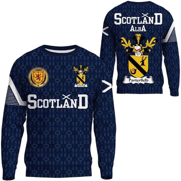 Porterfield Family Crest Sweater Scottish Home ? 1991 Style A7 ? Usalast