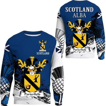 Porterfield Scottish Family Crest Scotland Special Sweater A7 ? Usalast