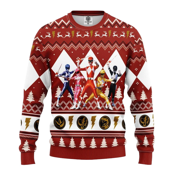 Power Ranger Red Ugly Christmas Sweater Amazing Gift Idea Thanksgiving Gift ? Usalast