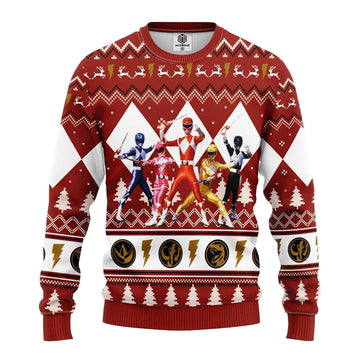 Power Ranger Red Ugly Christmas Sweater Amazing Gift Idea Thanksgiving Gift ? Usalast