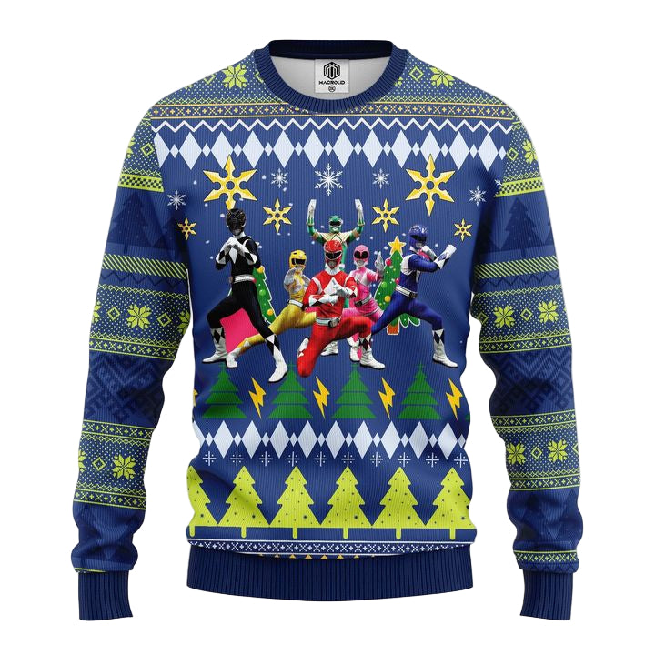 Power Rangers Ugly Christmas Sweater Amazing Gift Idea Thanksgiving Gift ? Usalast