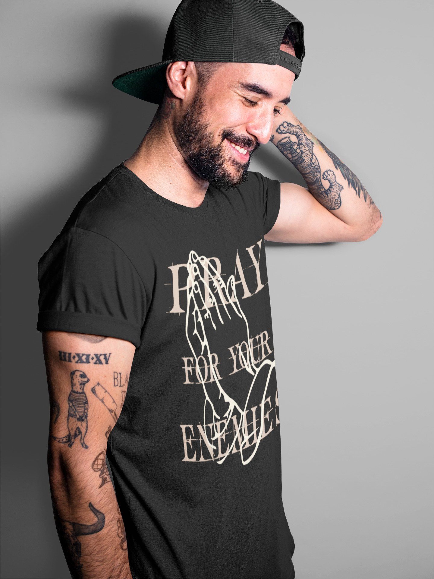 Pray For Your Enemies Unisex Tops - Yeezy 350 Ash Pearl