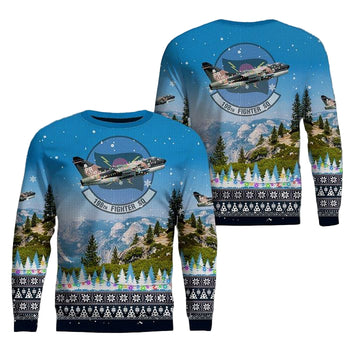 Puerto Rico Air National Guard A-7D Corsair II 198th Airlift Squadron Christmas AOP Sweater ? Usalast