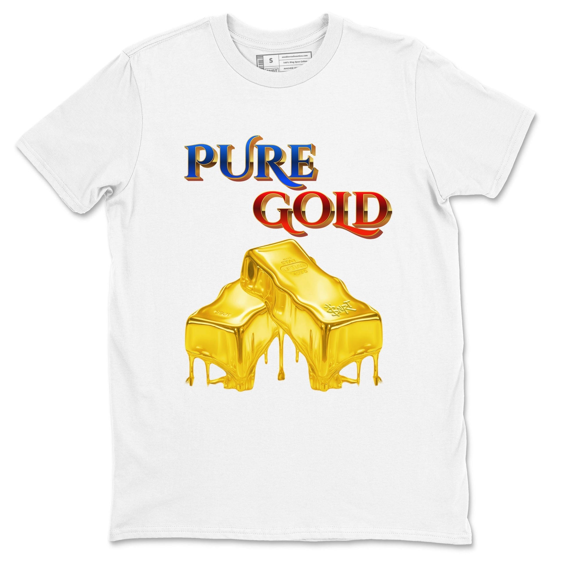 Pure Gold Sneaker Tees - Air Jordan 1 Travis Scott Canary