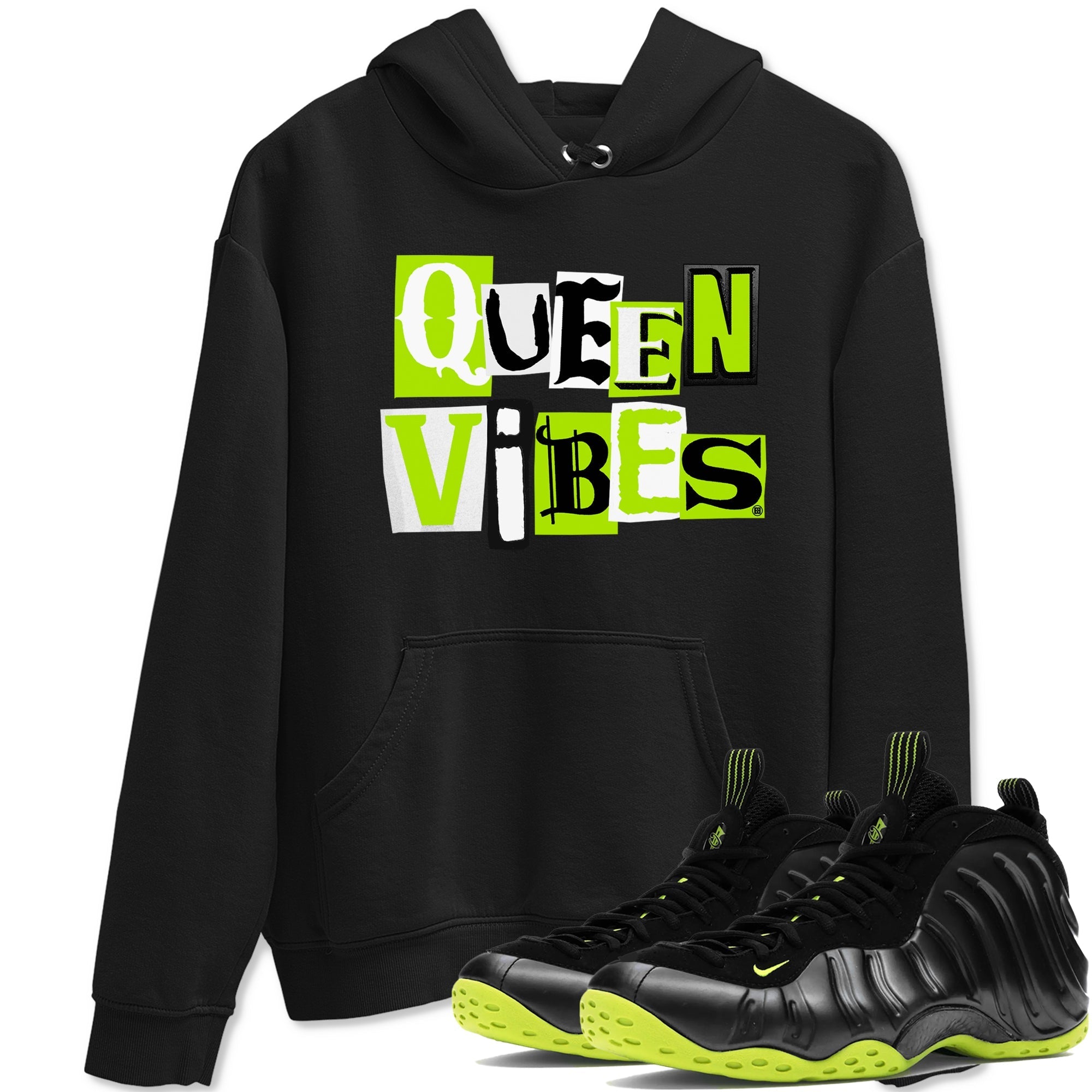 Queen Vibes Sneaker Tees - Air Foamposite One Black Volt