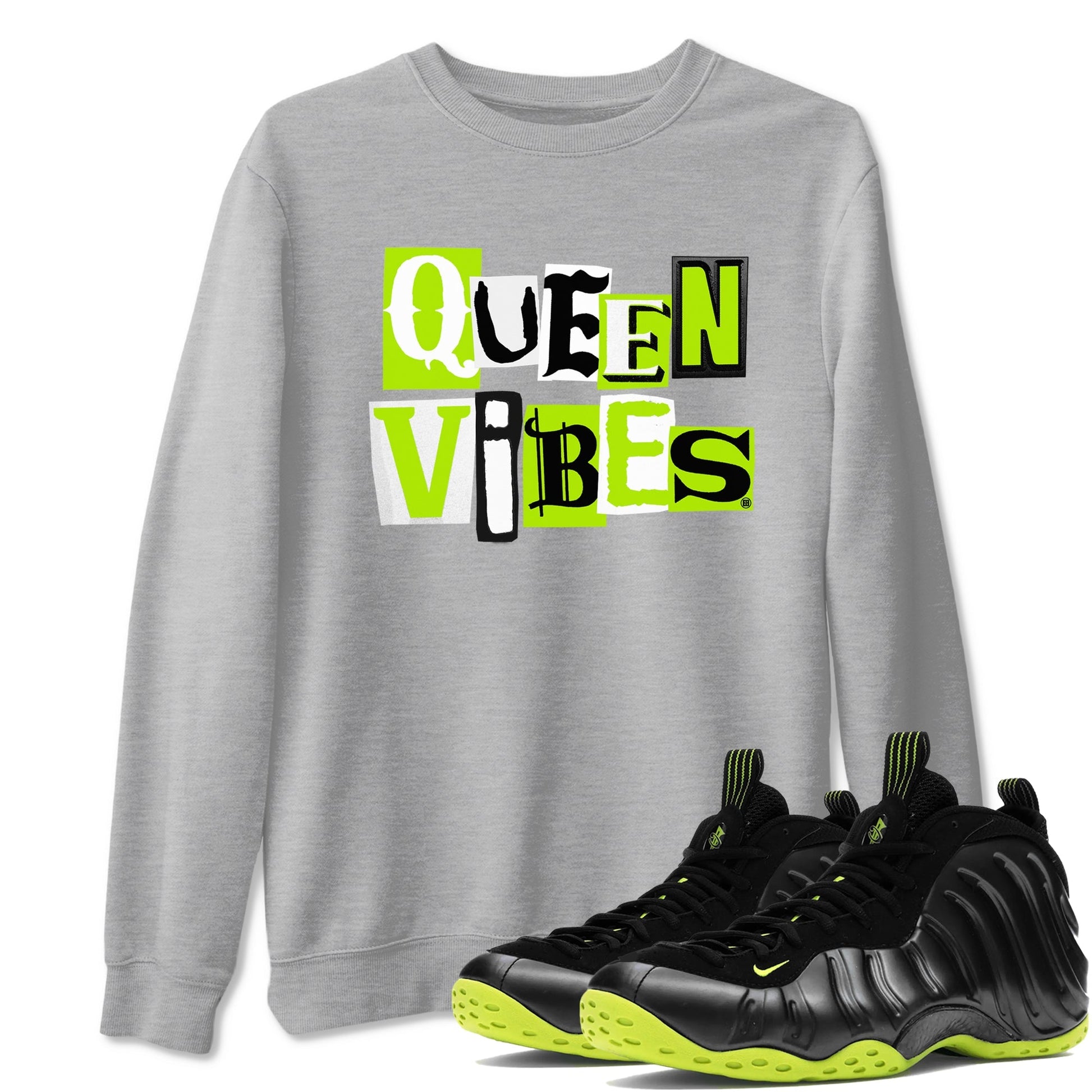 Queen Vibes Sneaker Tees - Air Foamposite One Black Volt