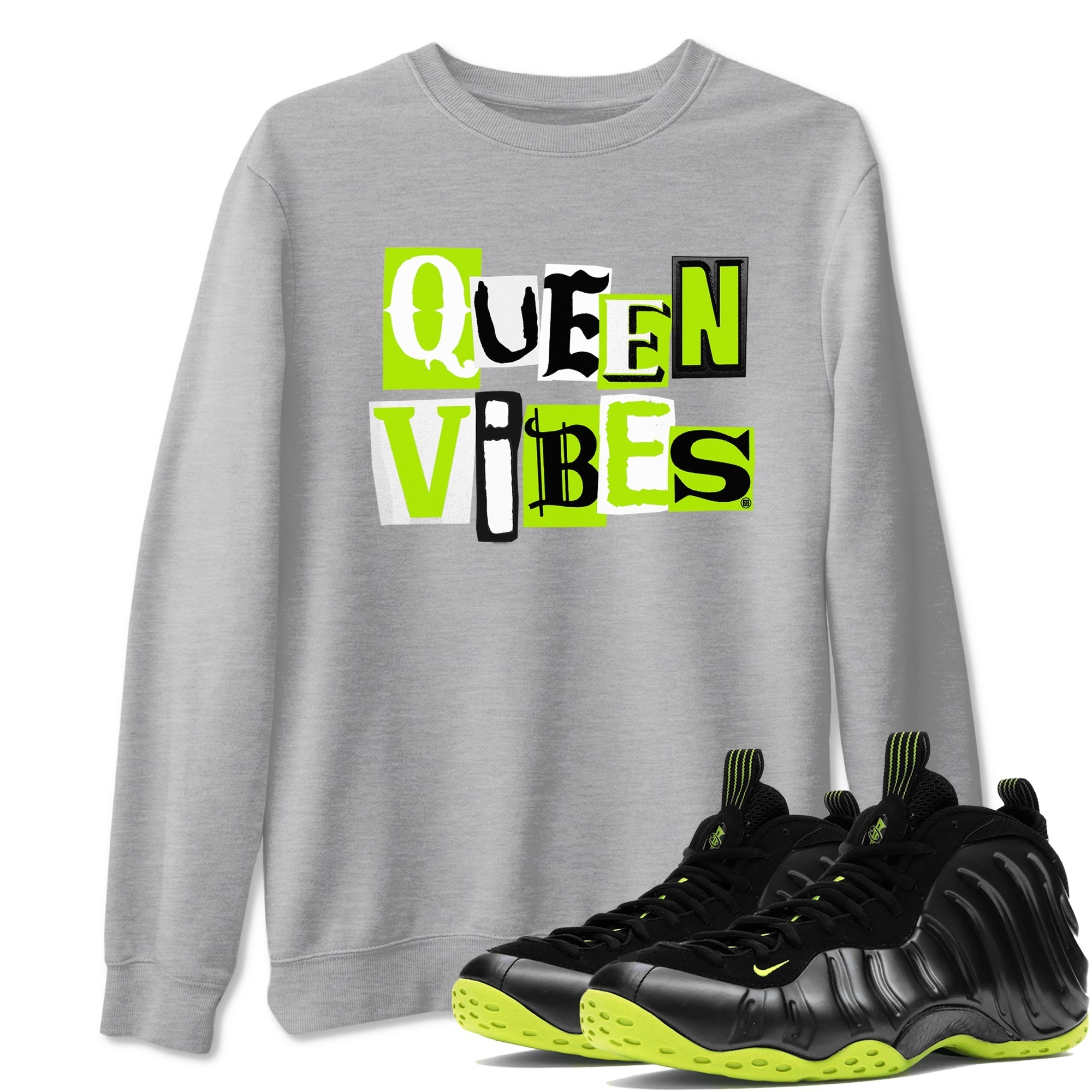 Queen Vibes Sneaker Tees - Air Foamposite One Black Volt