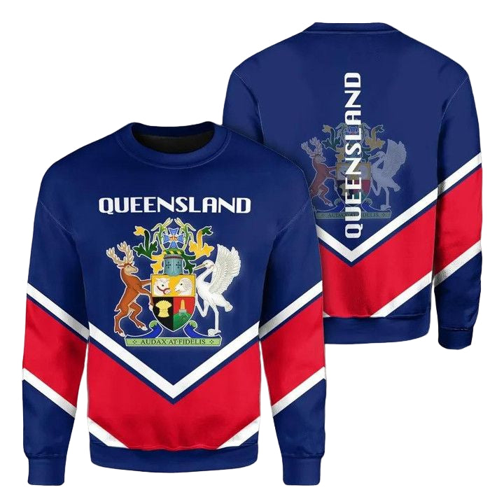 Queensland Coat Of Arms Sweater Lucian Style J5W ? Usalast
