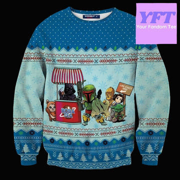Queue For Bobatea Xmas 3d Ugly Christmas Sweater ? Usalast