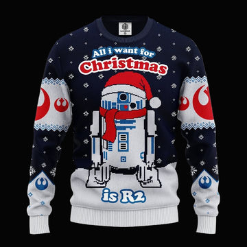 R2 Star Wars Xmas Ugly Christmas Sweater Amazing Gift Idea Thanksgiving Gift ? Usalast