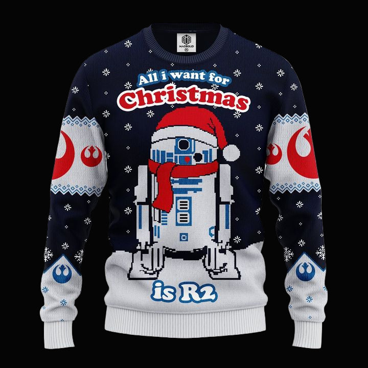 R2 Star Wars Xmas Ugly Christmas Sweater Amazing Gift Idea Thanksgiving Gift ? Usalast