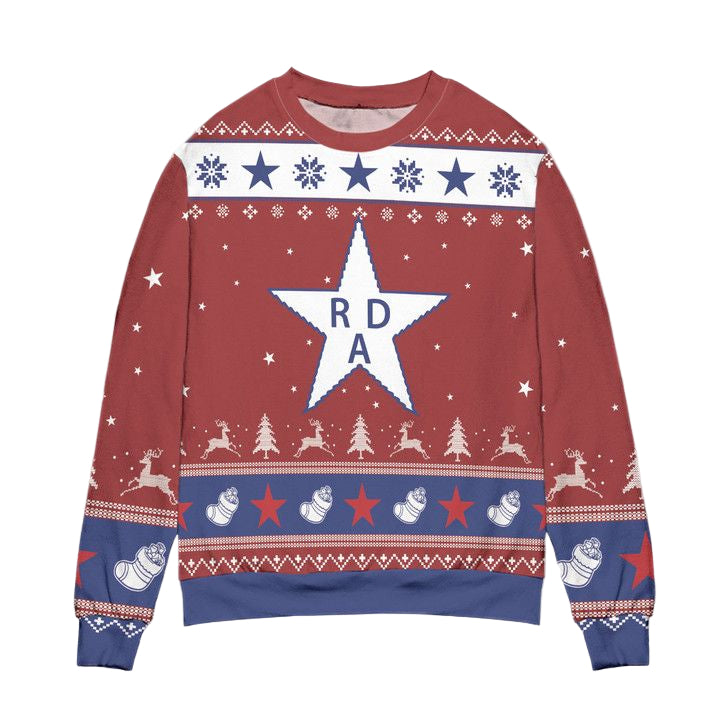 Rad Game Ugly Christmas Sweater ? Red ? Usalast