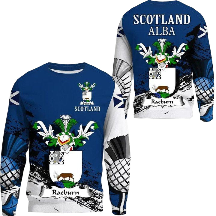 Raeburn Scottish Family Crest Scotland Special Sweater A7 ? Usalast