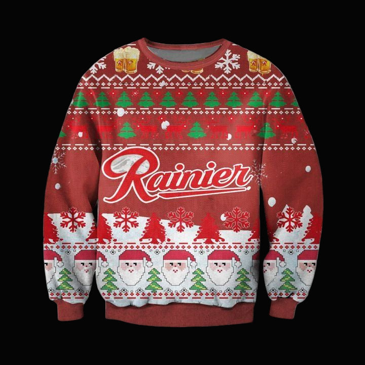 Rainier Beer Ugly Christmas Sweater 2022 ? Usalast