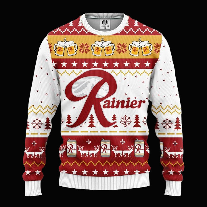 Rainier Beer Ugly Christmas Sweater Amazing Gift Idea Thanksgiving Gift ? Usalast