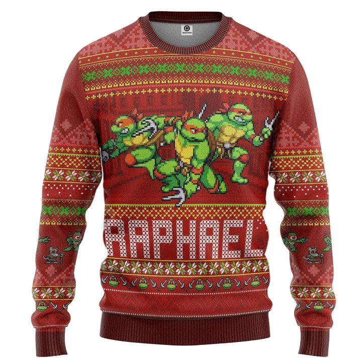 Raphael Teenage Mutant Ninja Turtles Christmas Sweater ? Usalast