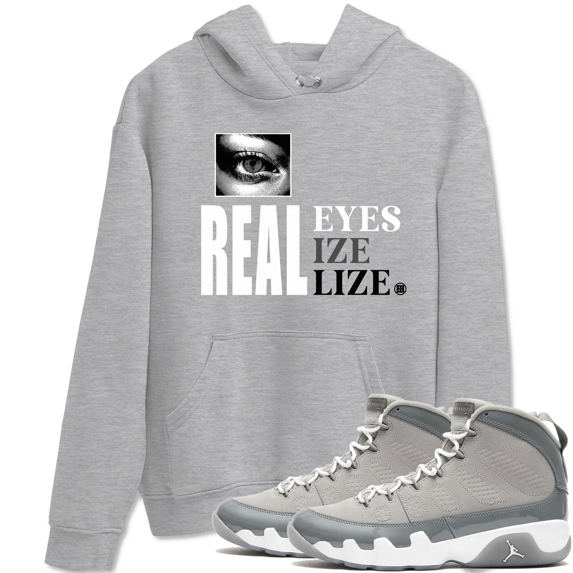 Real Eyes Sneaker Tees - Air Jordan 9 Cool Grey