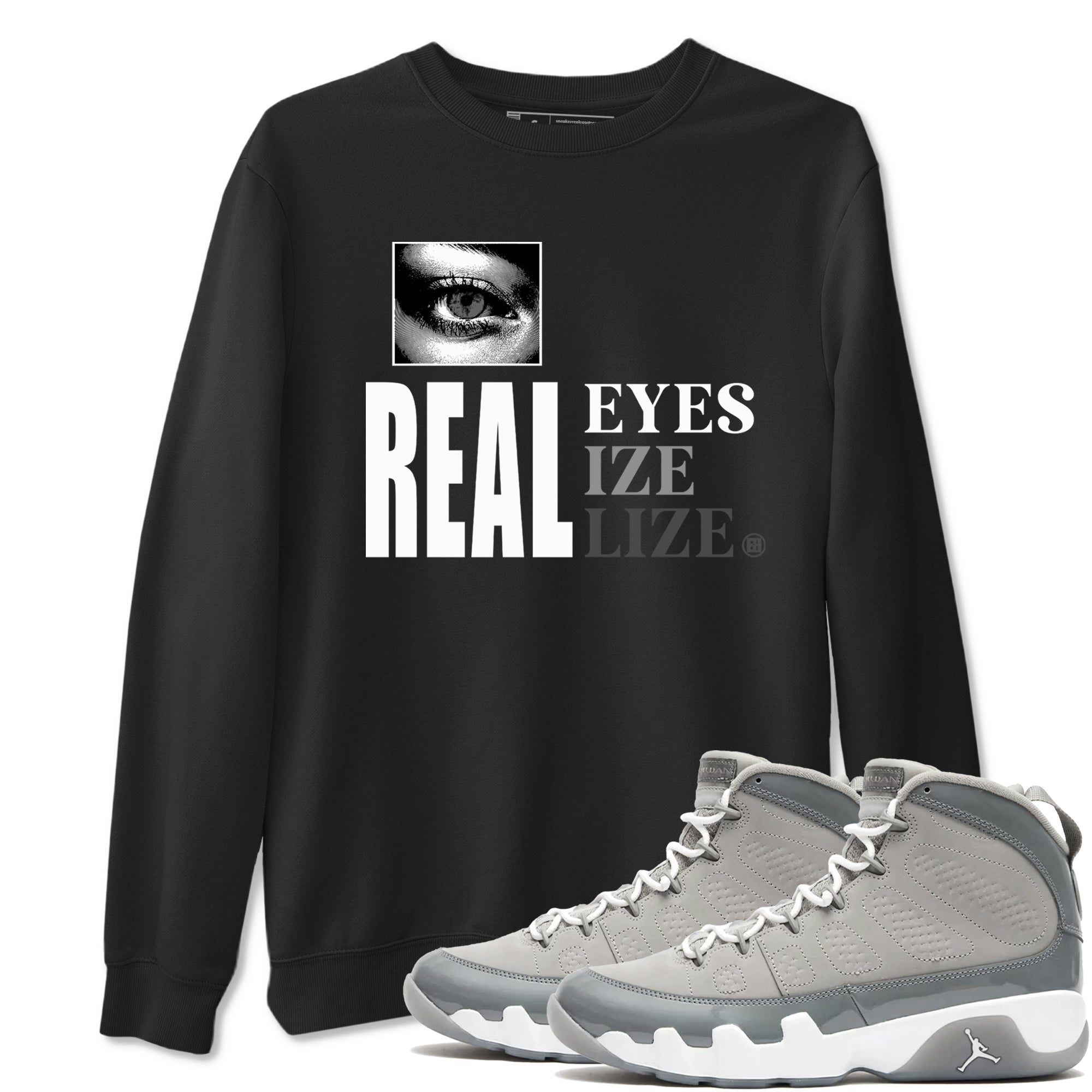 Real Eyes Sneaker Tees - Air Jordan 9 Cool Grey