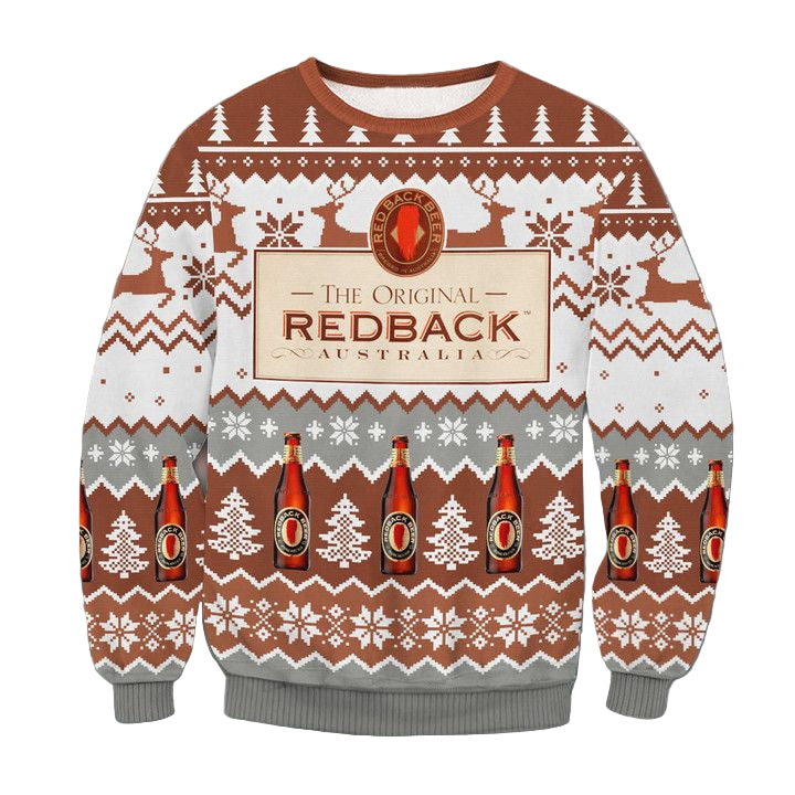 Red Back Beer Ugly Christmas Sweater 2022 ? Usalast