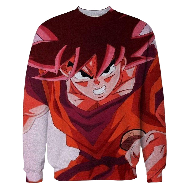 Red Goku Dragon Ball Anime 3D Printed T-Shirt Sweater ? Usalast