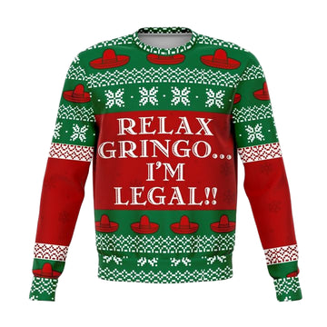 Relax Gringo Funny Meme 2022 Design 3d Ugly Christmas Sweater ? Usalast