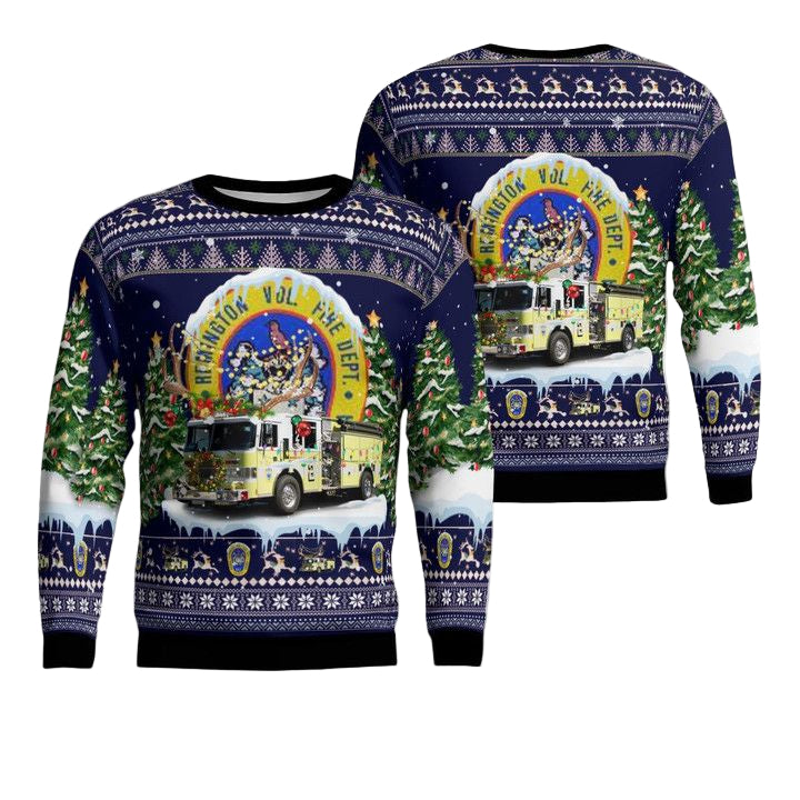 Remington Volunteer Fire and Rescue Department Remington Virginia Chirstmas AOP Sweater ? Usalast