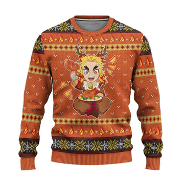 Rengoku Demon Slayer Anime Ugly Christmas Sweater Xmas Gift ? Usalast