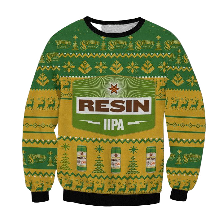 Resin Imperial IPA Beer Ugly Christmas Sweater 2022 ? Usalast