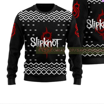 Retro Rock Slipknot Legend 2022 Design 3d Ugly Christmas Sweater ? Usalast