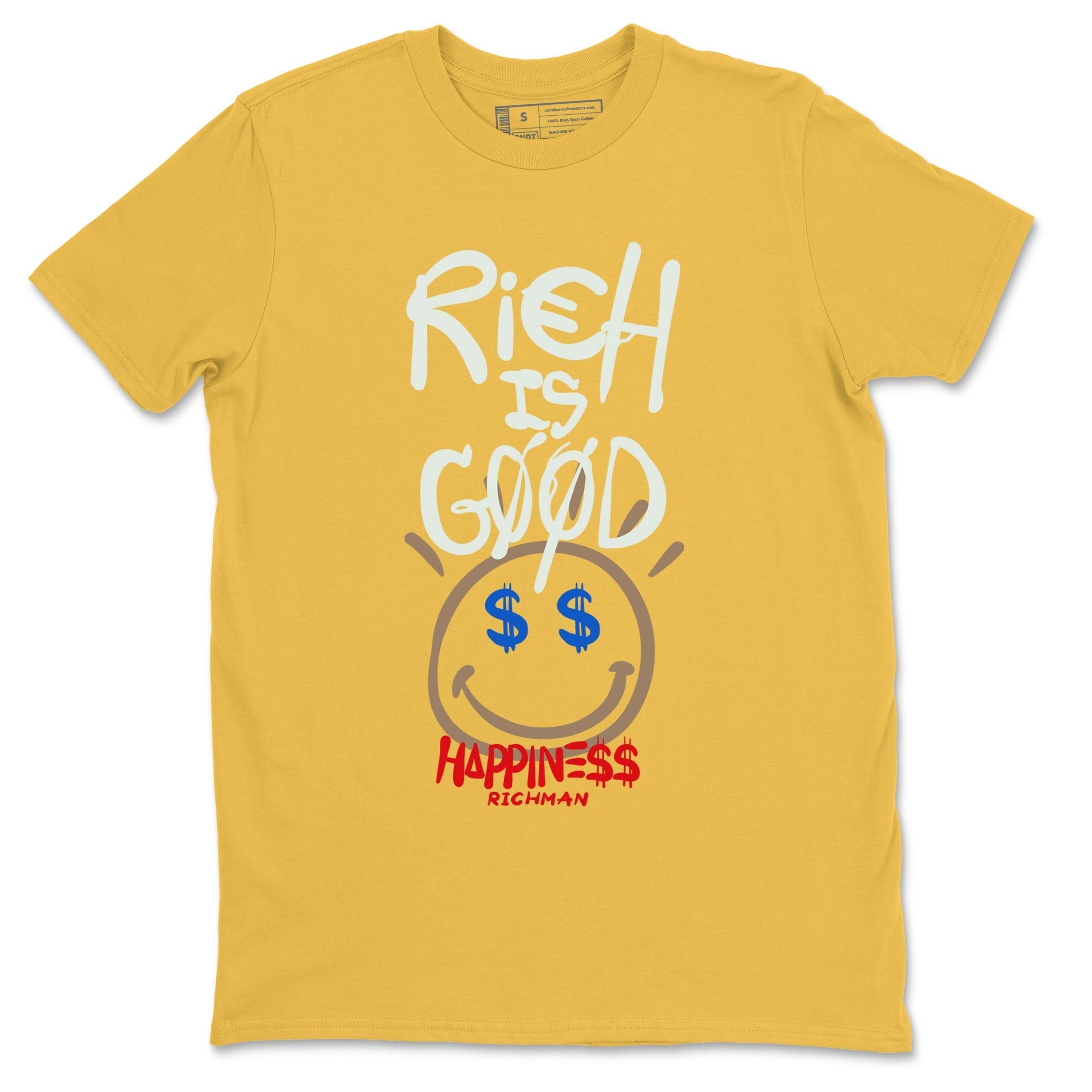 Rich Is Good Sneaker Tees - Air Jordan 1 Travis Scott Canary