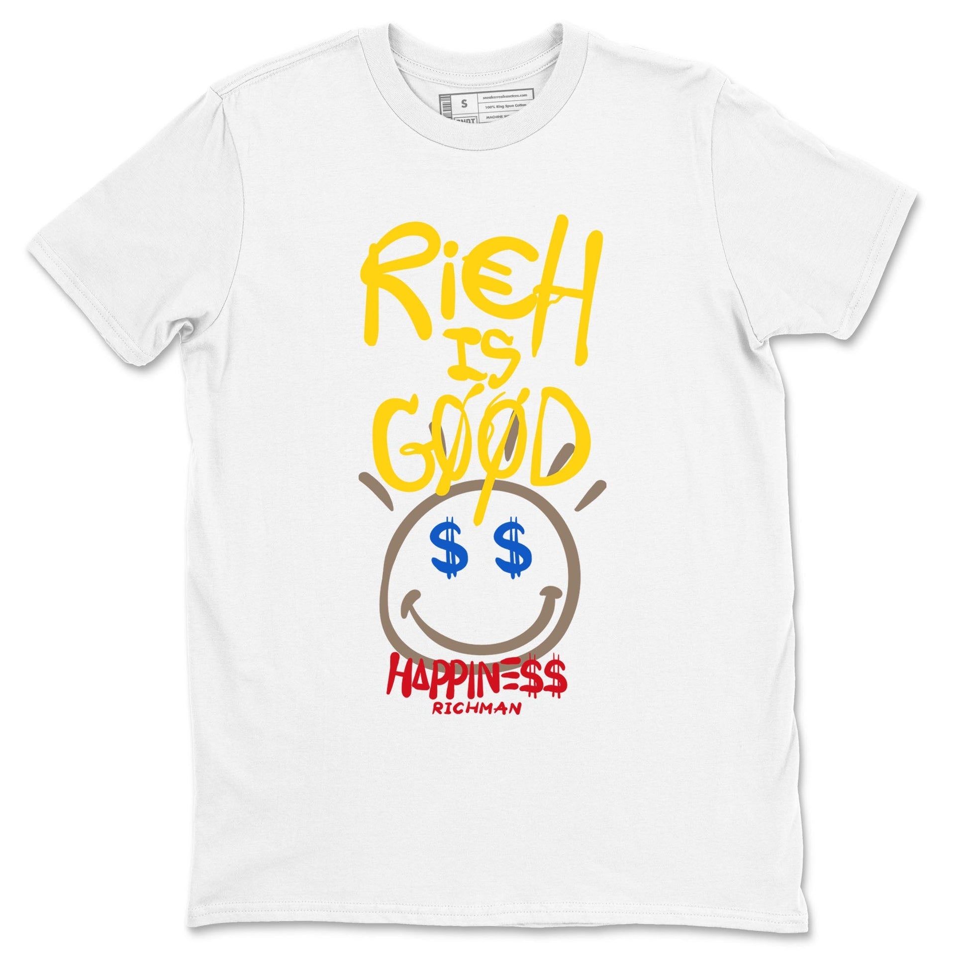 Rich Is Good Sneaker Tees - Air Jordan 1 Travis Scott Canary