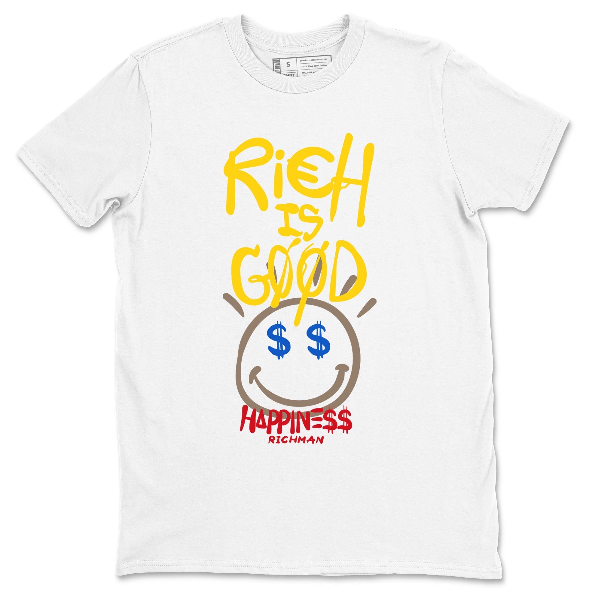 Rich Is Good Sneaker Tees - Air Jordan 1 Travis Scott Canary