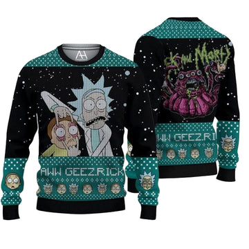 Rick And Morty Aww Geez Rick Ugly Sweater ? Usalast