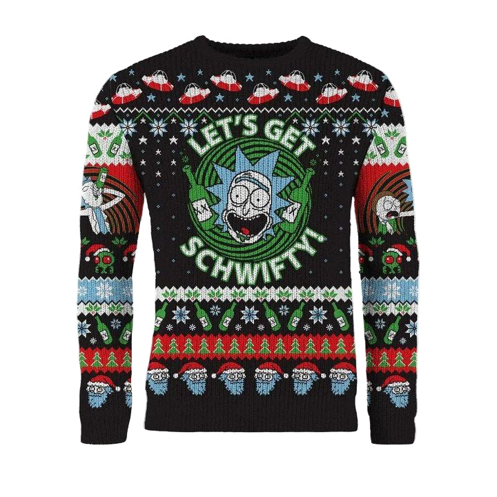 Rick And Morty Lets Get Schwifty Ugly Sweater Christmas ? Usalast