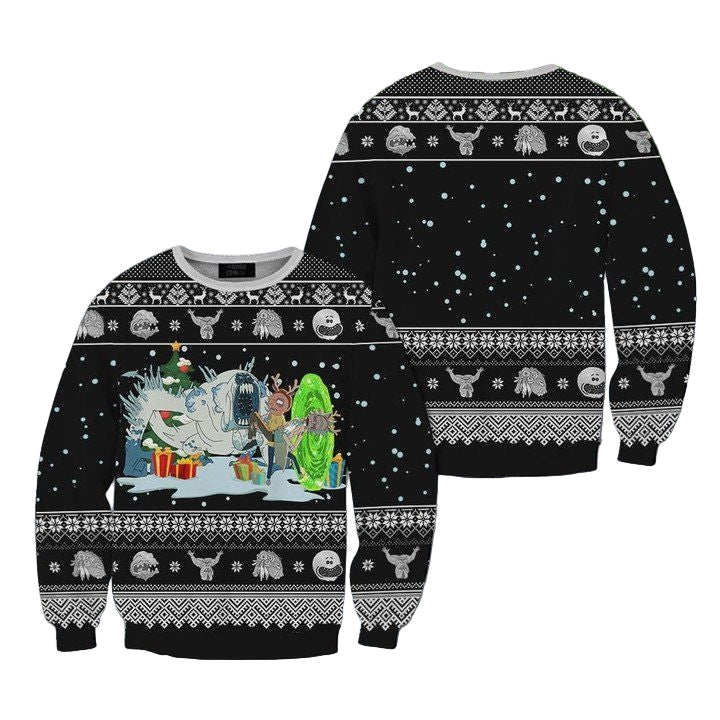 Rick And Morty Monster Horror Ugly Sweater ? Usalast