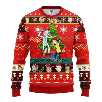 Rick And Morty Noel Ugly Christmas Sweater Red 1 Amazing Gift Idea Thanksgiving Gift ? Usalast