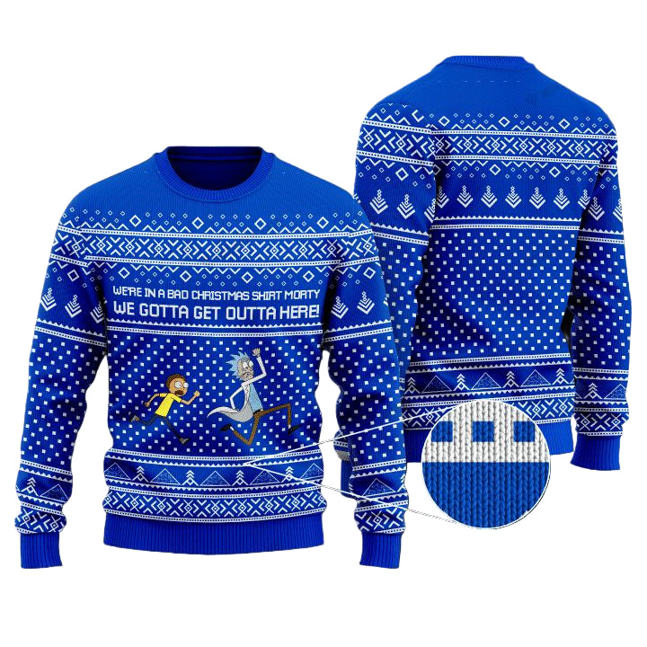 Rick And Morty Were In A Bad Christmas Shirt Morty Christmas Sweater ? Usalast